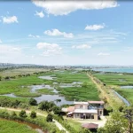 pogled ot dron kum zashtitena mestnost Poda