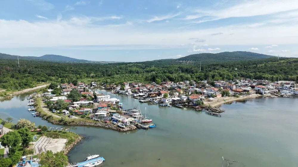 Panoramablick auf Chengene Skele über die Bucht