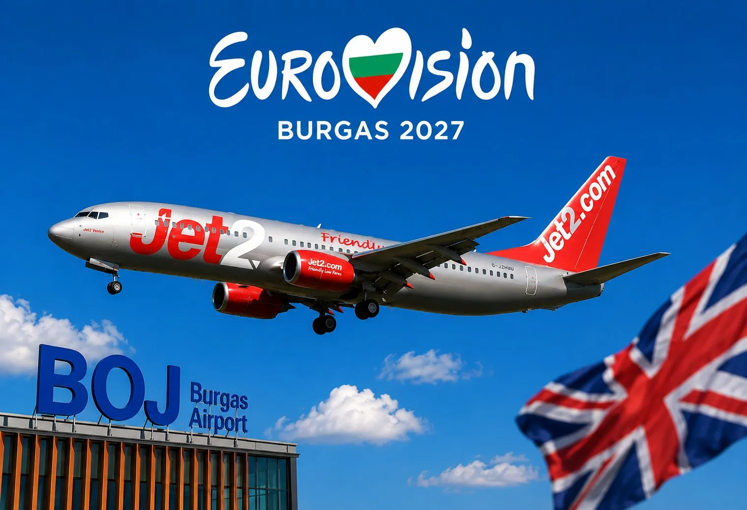 Additional Jet2 Flights from the UK to Burgas for Eurovision 2027