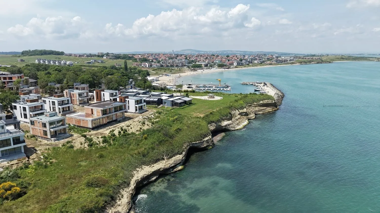 Ruhige Schwarzmeerküste bei Kraimorie nahe Burgas